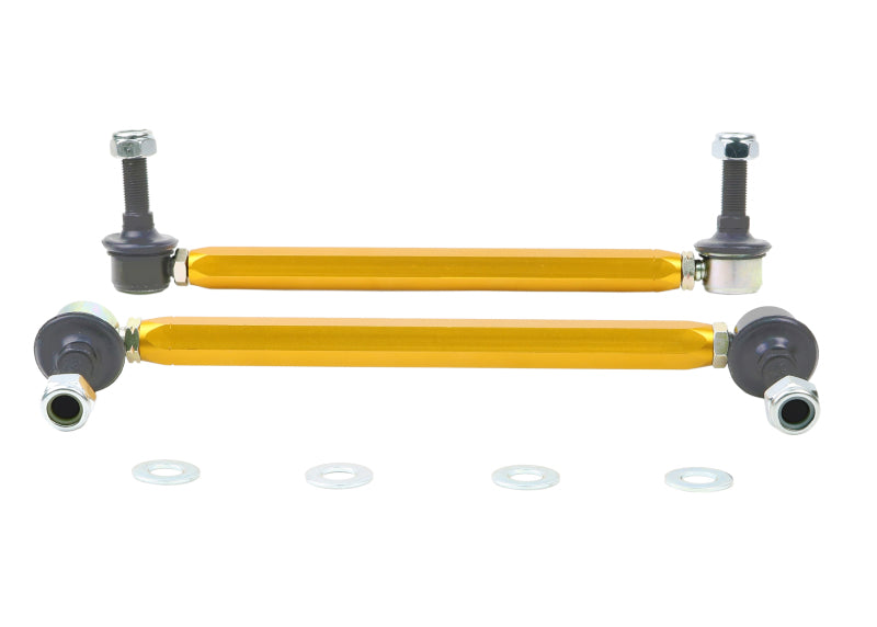 WL Sway Bar Links - Whiteline Universal Sway Bar - Link Assembly Heavy Duty Adjustable Steel Ball