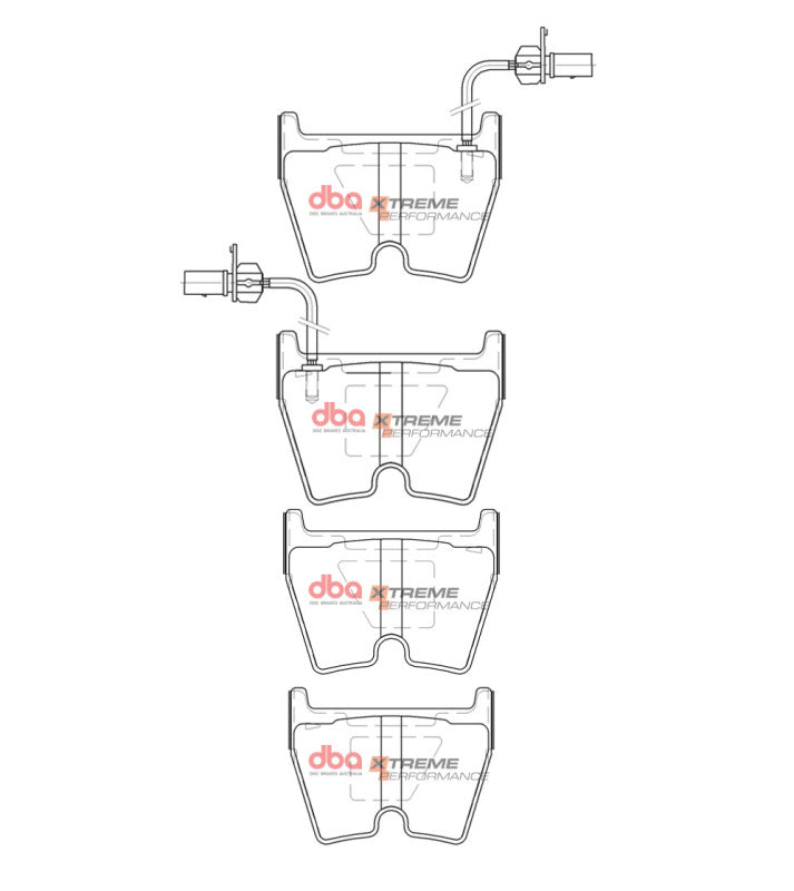 DBA XP Performance Brake Pads - DBA 2009 Suzuki XL-7 Front XP Performance Brake Pads