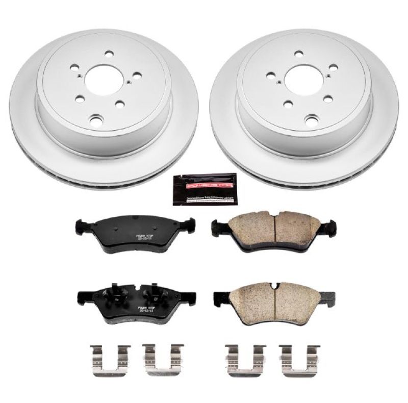PSB Z17 Evolution Coated Kit - Power Stop 13-16 Scion FR-S Rear Z17 Evolution Geomet Coated Brake Kit