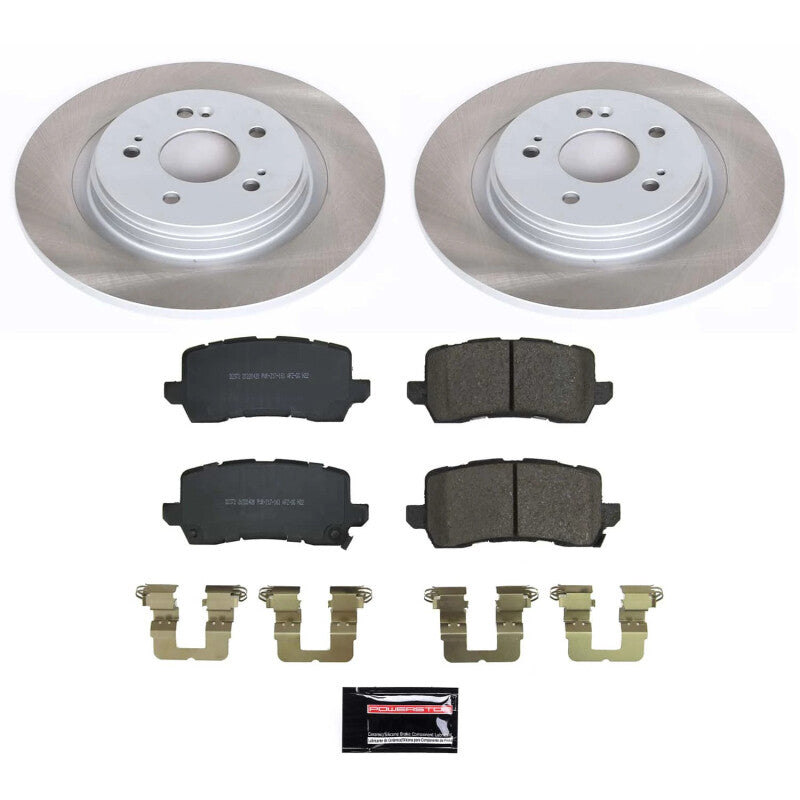 PSB Semi-Coated Rotor Kits - Power Stop 21-22 Honda Odyssey Rear Semi-Coated Rotor Kit