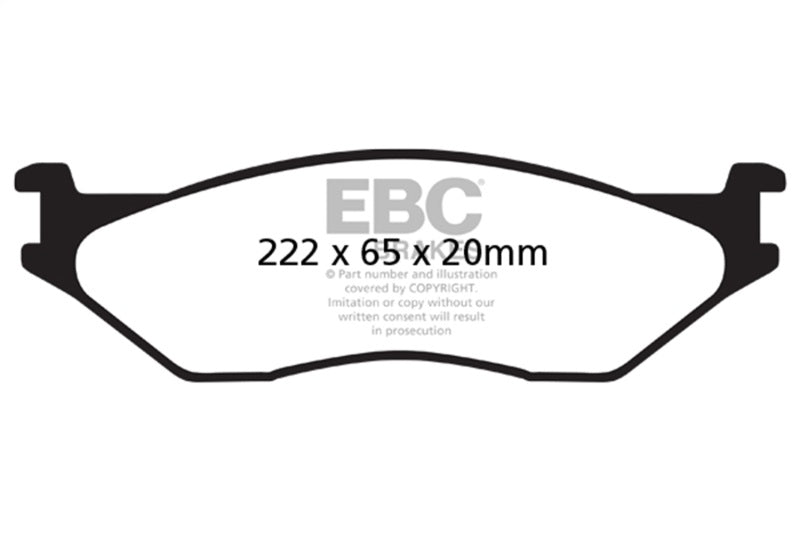 EBC Greenstuff Brake Pad Sets - EBC 02-05 Ford Econoline E550 Greenstuff Front Brake Pads