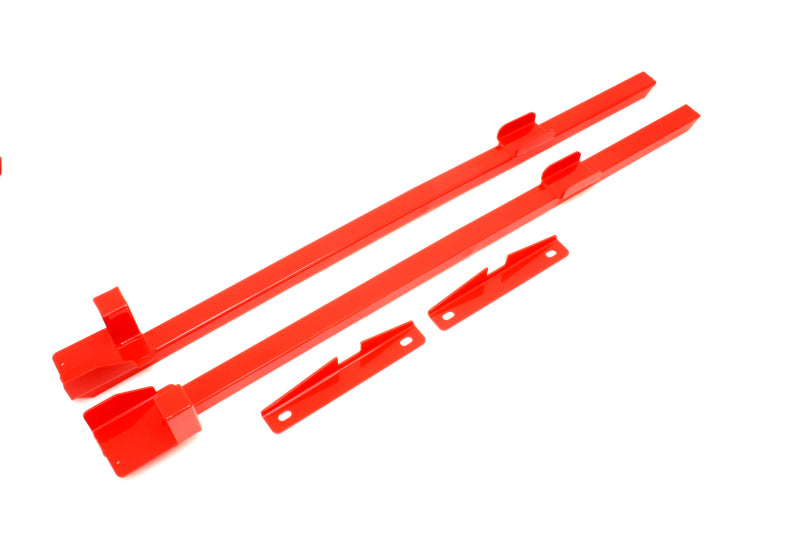BMR Subframe Connectors - BMR 79-93 Fox Mustang Hardtop Only Weld-On Boxed Premium Subframe Connectors - Red