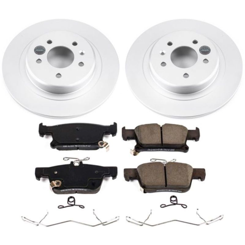 PSB Z17 Evolution Coated Kit - Power Stop 16-18 Buick Envision Rear Z17 Evolution Geomet Coated Brake Kit