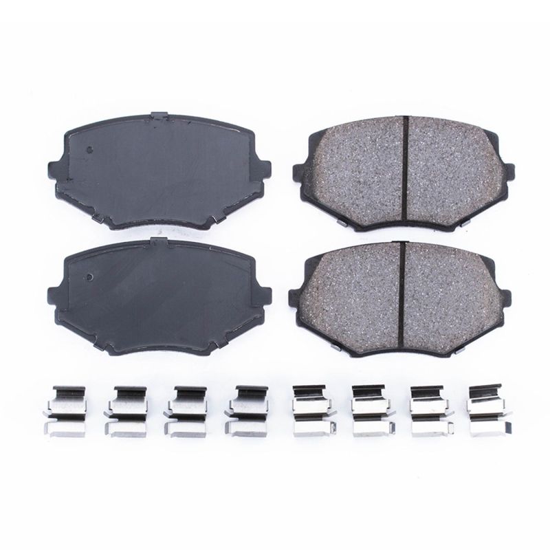 PSB Z17 Evolution Brake Pads - Power Stop 94-97 Mazda Miata Front Z17 Evolution Ceramic Brake Pads w/Hardware