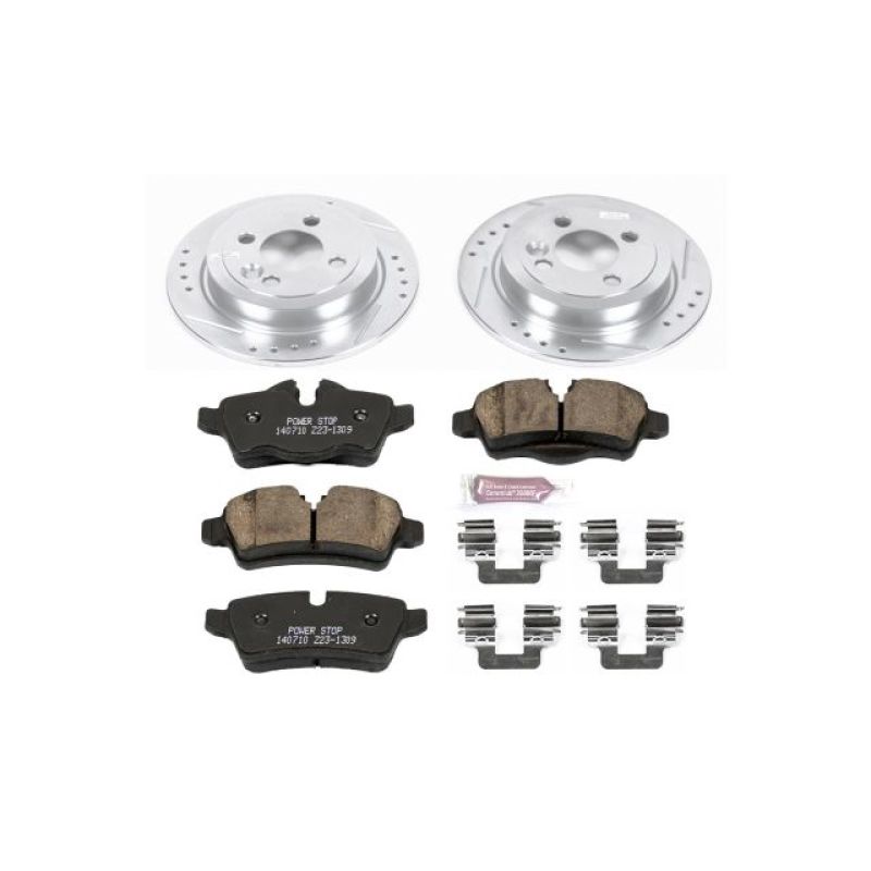PSB Z23 Evolution Kit - Power Stop 11-16 Mini Cooper Rear Z23 Evolution Sport Brake Kit