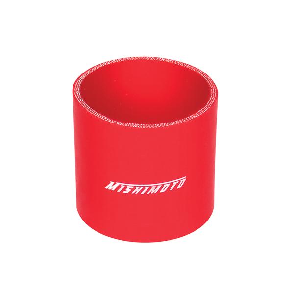 MM Couplers - Straight - Mishimoto 2.5 Inch Red Straight Coupler