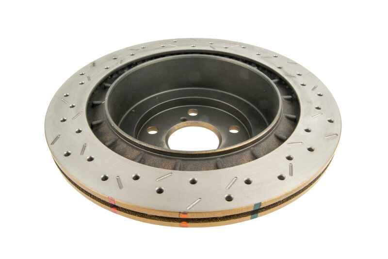 DBA 4000 Slot&Drill Rotors - DBA 06-07 WRX / 05-08 LGT Rear Drilled & Slotted 4000 Series Rotor