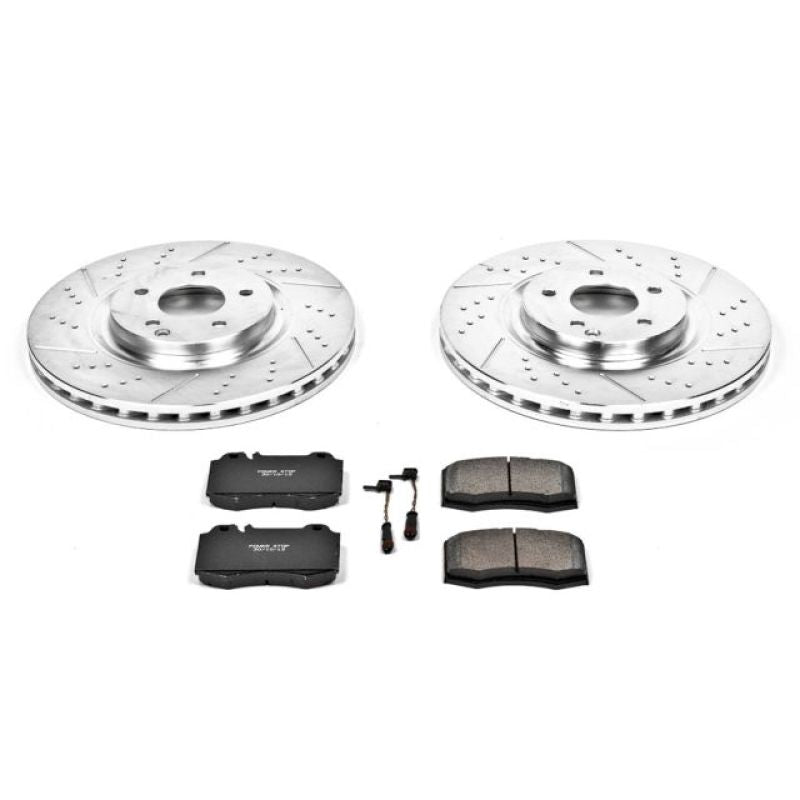 PSB Z23 Evolution Kit - Power Stop 2004 Mercedes-Benz C230 Front Z23 Evolution Sport Brake Kit