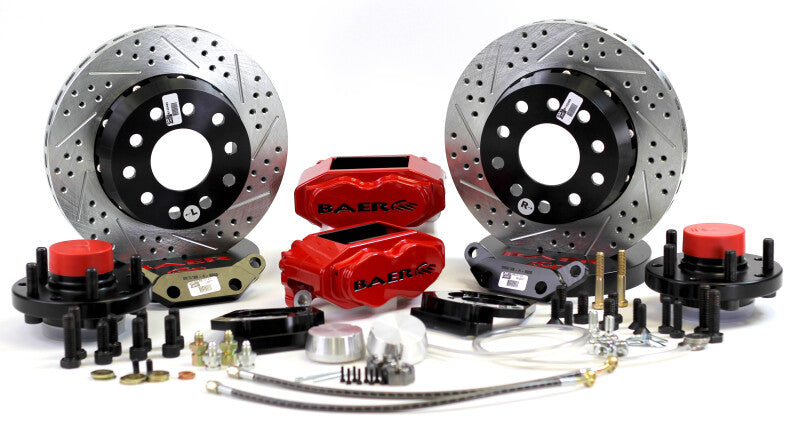 BAE SS4 Brake Kits - Baer Brakes 76-80 Dodge Aspen STD Studs 11in SS4+ Front SDZ Brake Kit - Comp Yellow