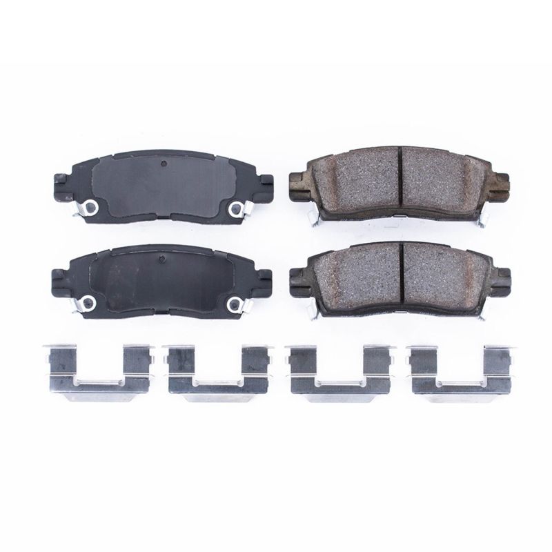 PSB Z17 Evolution Brake Pads - Power Stop 08-17 Buick Enclave Rear Z17 Evolution Ceramic Brake Pads w/Hardware