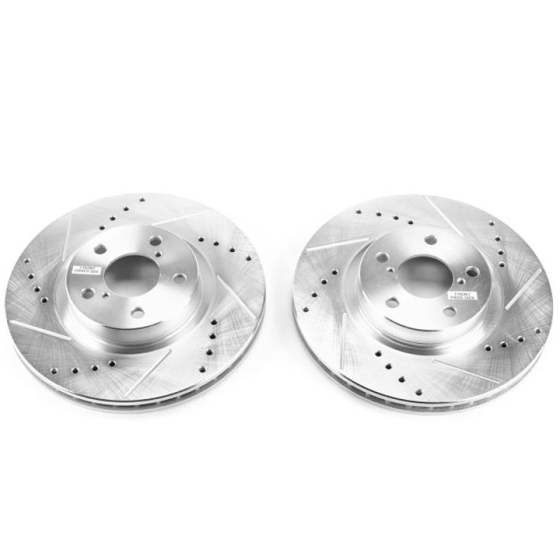 PSB Evolution Drill/Slot Rotor - Power Stop 17-19 Subaru Impreza Front Evolution Drilled & Slotted Rotors - Pair