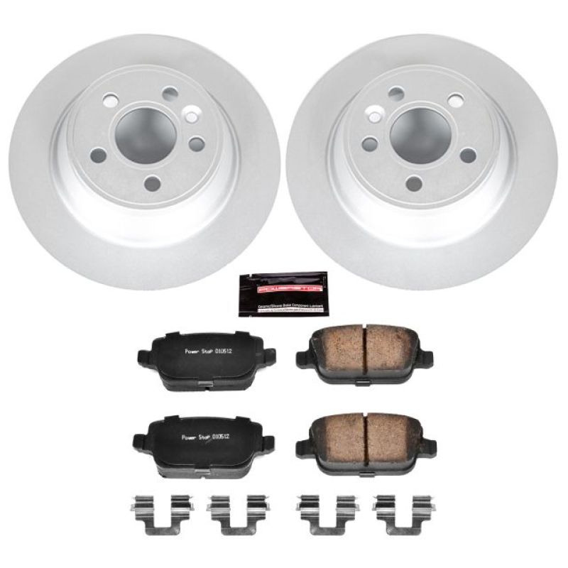 PSB Z23 Evolution Coated Kit - Power Stop 07-11 Volvo S80 Rear Z23 Evolution Sport Coated Brake Kit