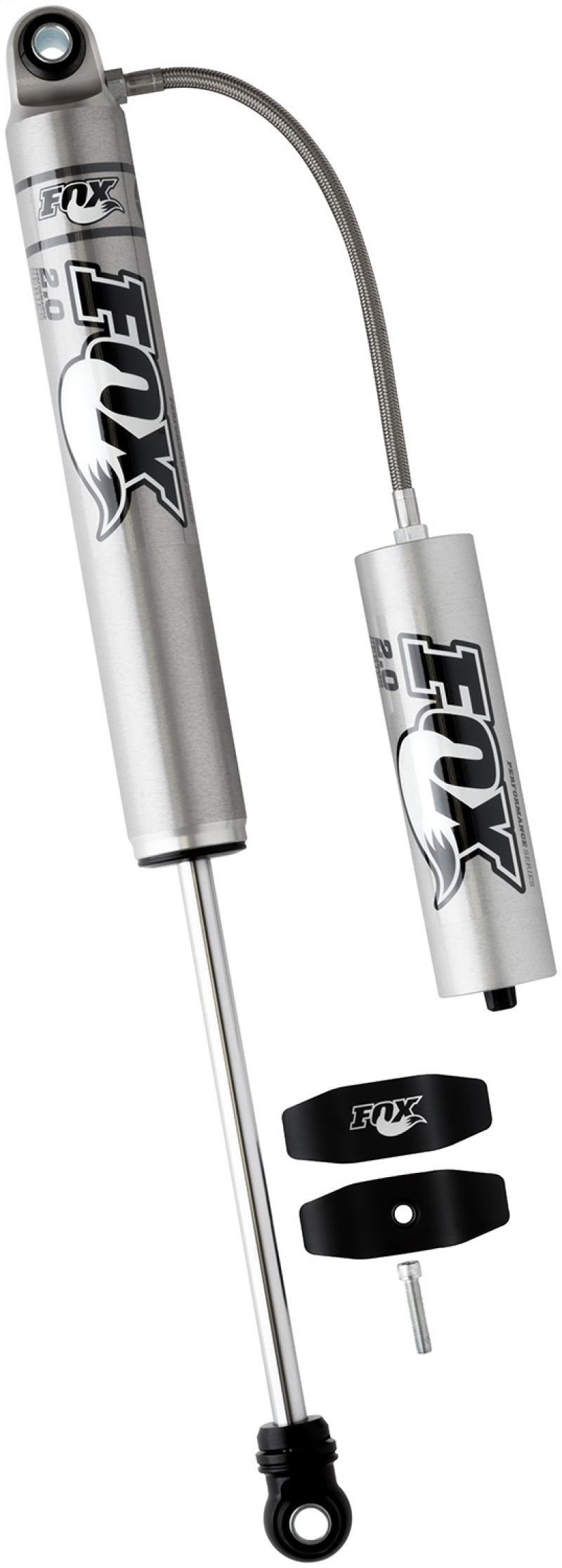 FOX 2.0 Perf Shock - Fox 99+ Chevy HD 2.0 Performance Series 10.6in. Smooth Body Remote Res. Rear Shock / 0-1in. Lift