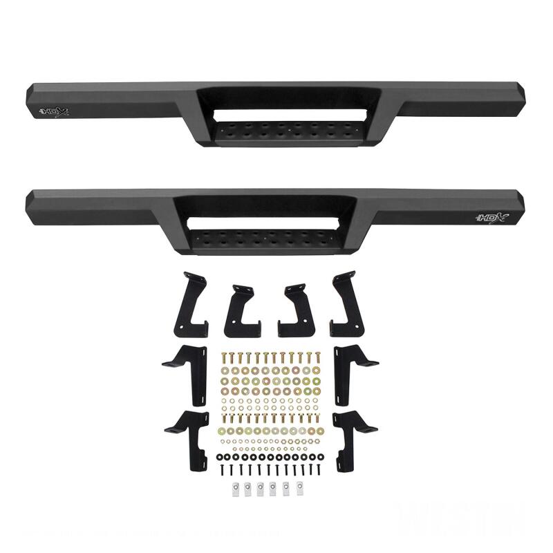 WES Nerf Bars - HDX Drop - Westin 18-20 Jeep Wrangler JL 2DR HDX Drop Nerf Step Bars - Textured Black