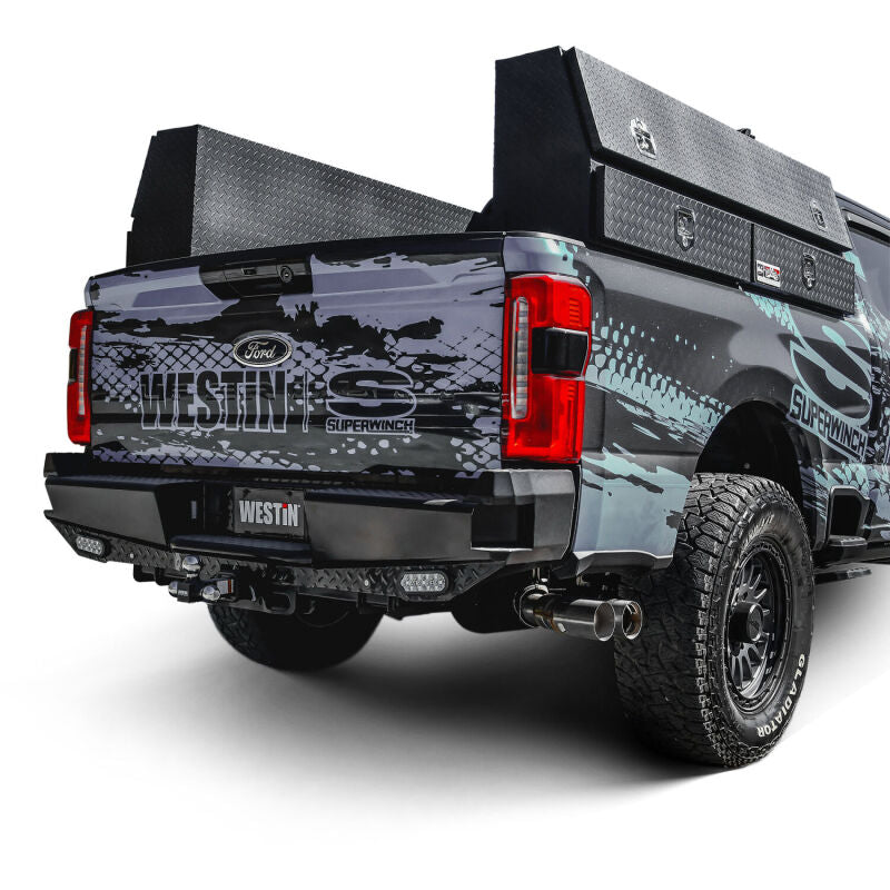 WES HDX Rear Bumpers - Westin 23-25 Ford F-250/350/450/550/600 HDX Bandit Rear Bumper - Black
