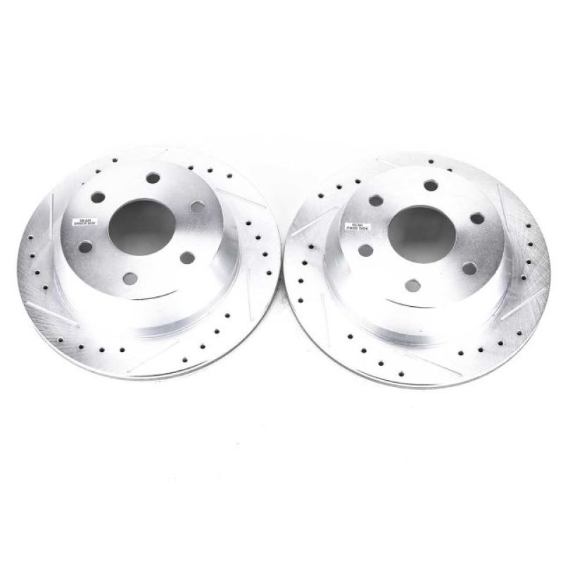 PSB Evolution Drill/Slot Rotor - Power Stop 03-05 Chevrolet Astro Rear Evolution Drilled & Slotted Rotors - Pair