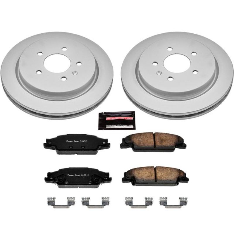 PSB Z17 Evolution Coated Kit - Power Stop 03-07 Cadillac CTS Rear Z17 Evolution Geomet Coated Brake Kit