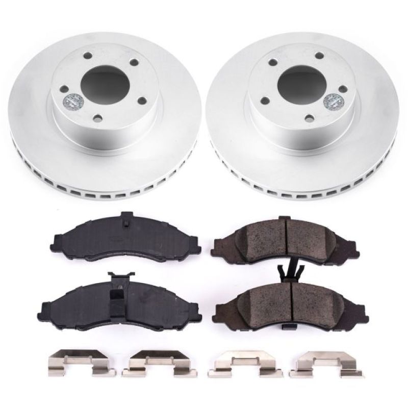 PSB Z17 Evolution Coated Kit - Power Stop 2004 Pontiac GTO Front Z17 Evolution Geomet Coated Brake Kit