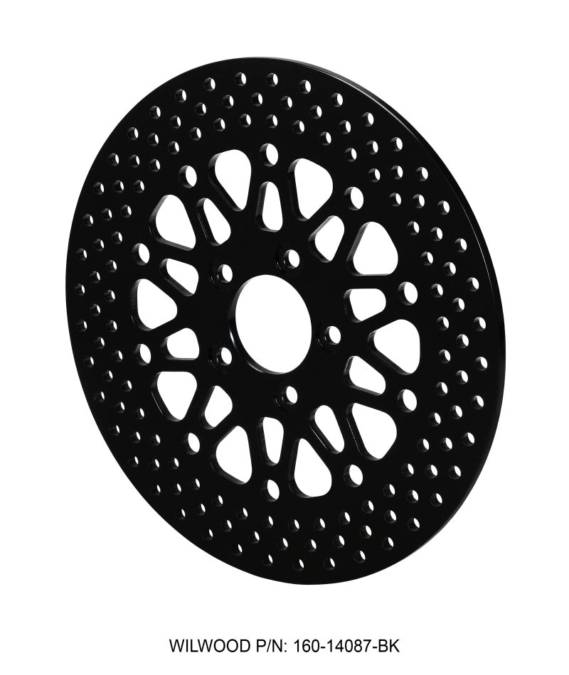 WIL Rotors - Wilwood Rotor-Rear-H-D Motorcycle 2008-Up Black Finish 11.80 x .276 - 5 on 3.25in