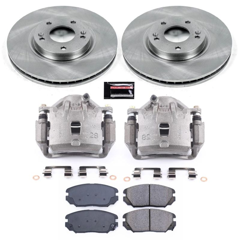 PSB Autospecialty Kit w/Cals - Power Stop 06-10 Hyundai Sonata Front Autospecialty Brake Kit w/Calipers