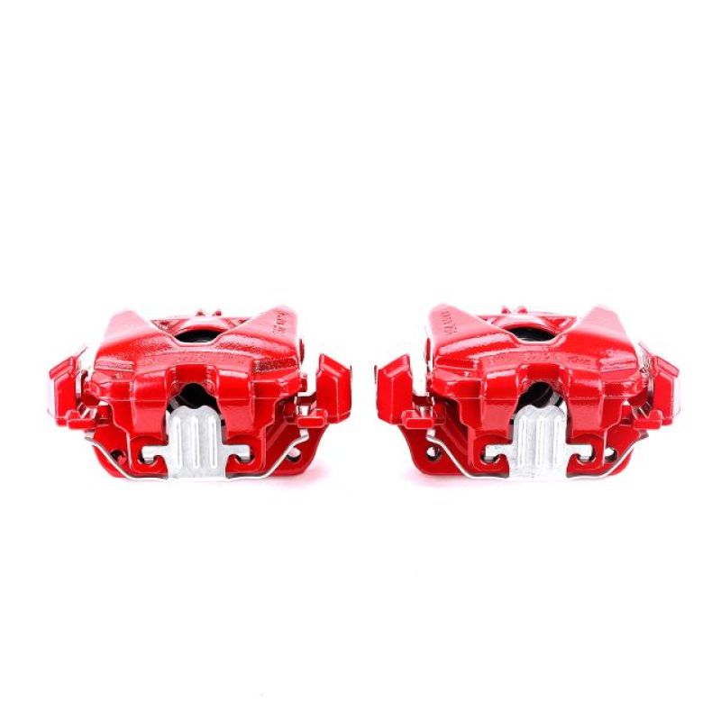 PSB Red Calipers - Power Stop 08-13 BMW 328i Front Red Calipers w/Brackets - Pair