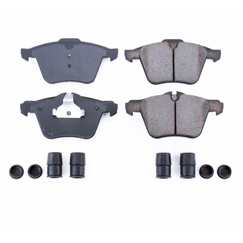PSB Z17 Evolution Brake Pads - Power Stop 06-08 Jaguar S-Type Front Z17 Evolution Ceramic Brake Pads w/Hardware