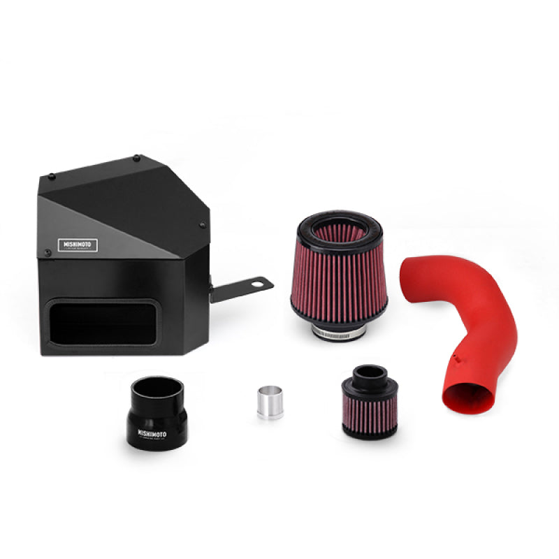 MM Air Intakes - Mishimoto 15-16 VW Golf/GTI 1.8L/2.0L Performance Air Intake Kit - Wrinkle Red