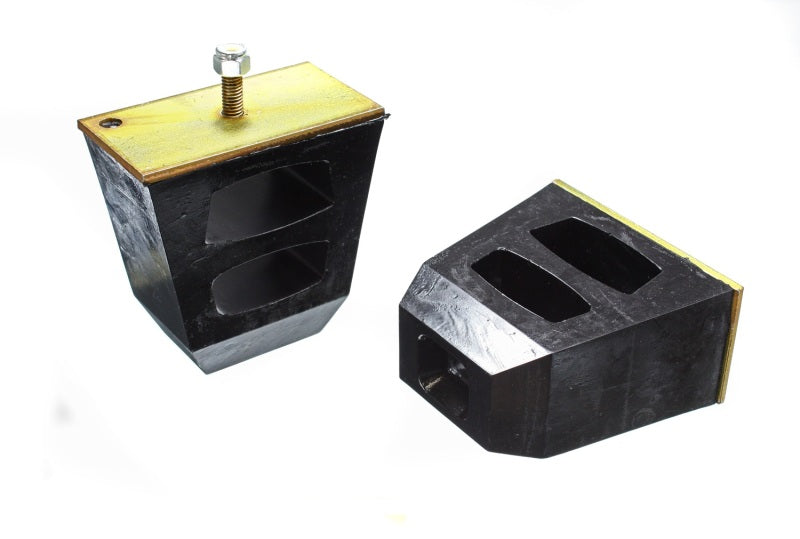 ES Bump Stops - Black - Energy Suspension Universal 4.5in Tall x 4.5in Long x 2.5in Wide Black Bump Stops (2 per set)