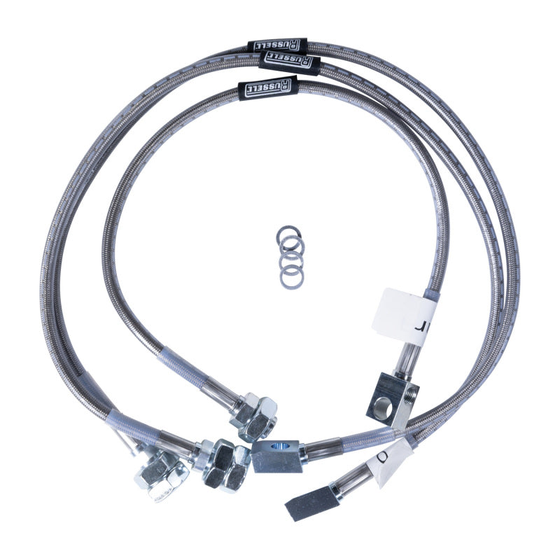 RUS Brake Line Kits - Russell Performance 79-91 GM K-10/K-20 P/U Blazer/ Jimmy Suburban w/ 4in lift Brake Line Kit