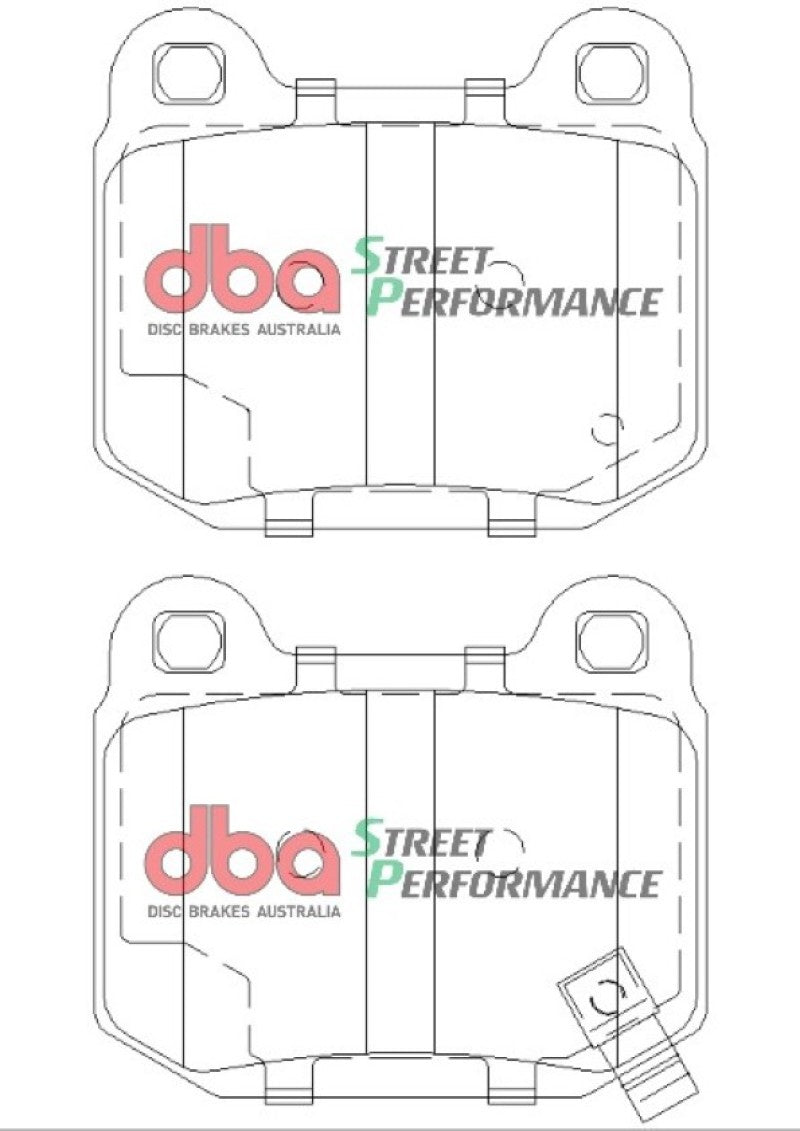 DBA SP500 Brake Pads - DBA 03-06 EVO / 04-09 STi / 03-07 350Z Track Edition/G35 w/ Brembo SP500 Rear Brake Pads