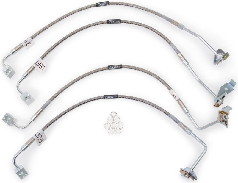 RUS Brake Line Kits - Russell Performance 07-08 Jeep Wrangler JK with 4in Lift Brake Line Kit