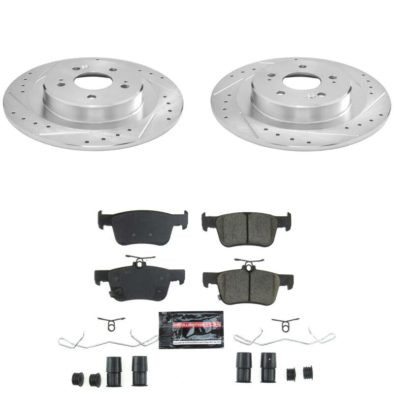 PSB Z23 Evolution Kit - Power Stop 21-25 Acura TLX Rear Z23 Evolution Brake Kit
