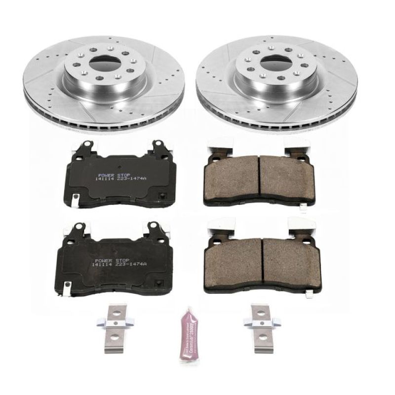 PSB Z23 Evolution Kit - Power Stop 16-18 Cadillac CT6 Front Z23 Evolution Sport Brake Kit