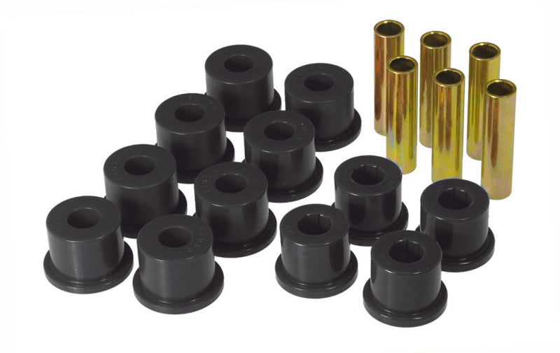 PRO Spring/Shackle Bush- Blk - Prothane GM Rear Spring & Shackle Bushings (w/ 1.5in OD Frame Shackle Bush) - Black
