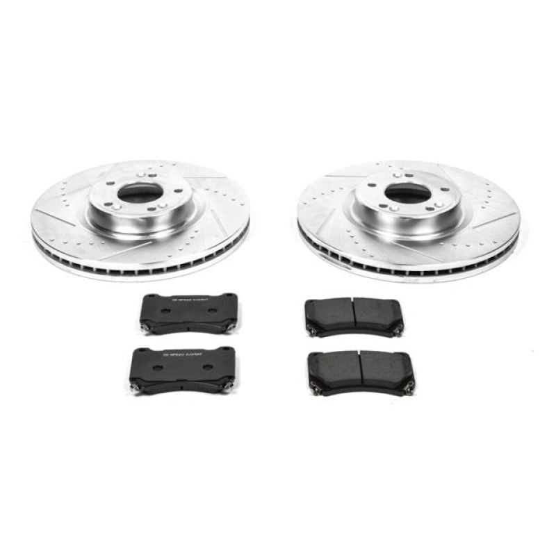 PSB Z23 Evolution Kit - Power Stop 09-14 Hyundai Genesis Front Z23 Evolution Sport Brake Kit