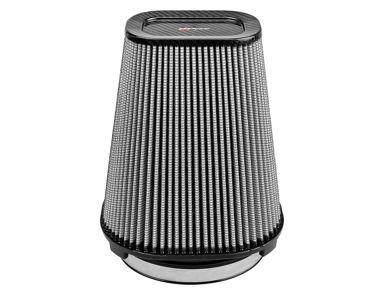 AFE Universal Pro Dry S Filter - aFe MagnumFLOW Pro Dry S Air Filter (7.5x5.5in) F x (9x7in) B x (5.75x3.75in) T (Carbon) x 10in H