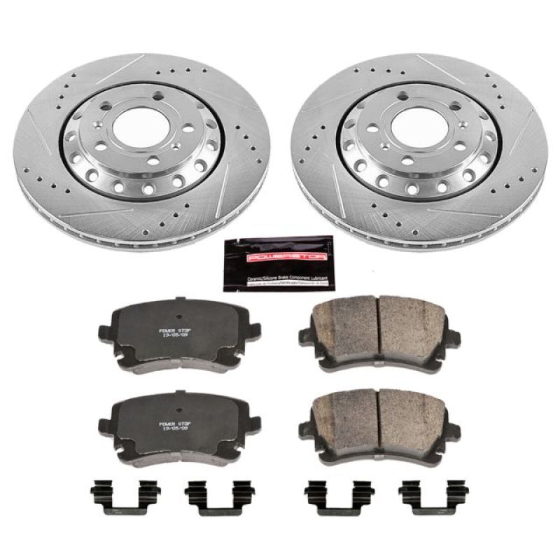 PSB Z23 Evolution Kit - Power Stop 03-10 Audi A8 Quattro Rear Z23 Evolution Sport Brake Kit