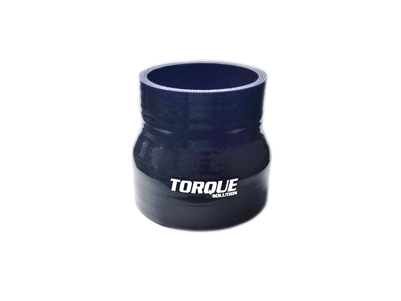 TQS Silicone Couplers - Black - Torque Solution Transition Silicone Coupler 3 inch to 3.5 inch Black Universal