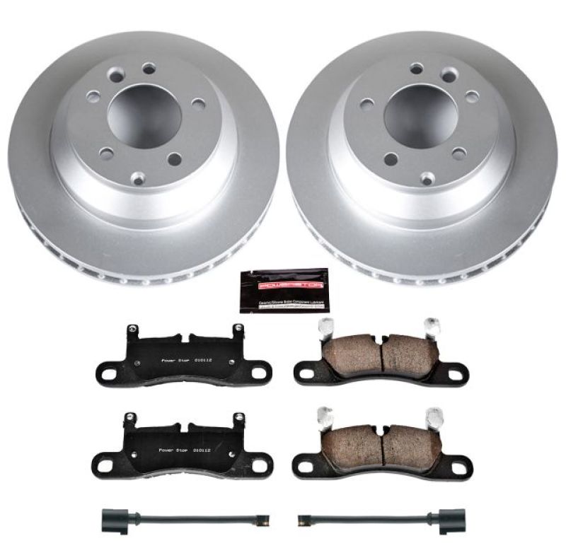 PSB Z23 Evolution Coated Kit - Power Stop 11-18 Porsche Cayenne Rear Z23 Evolution Sport Coated Brake Kit