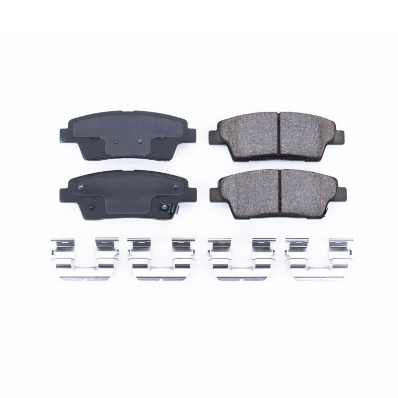 PSB Z17 Evolution Brake Pads - Power Stop 17-19 Genesis G80 Rear Z17 Evolution Ceramic Brake Pads w/Hardware