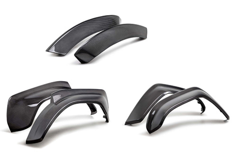 FR Fender Covers - Ford Racing 22-24 Bronco Raptor Carbon Fiber Fender Flare Set - Gloss Finish