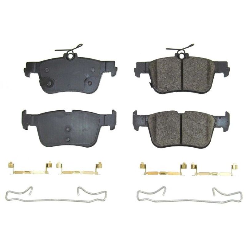 PSB Z17 Evolution Brake Pads - Power Stop 21-22 Ford Mustang Mach-E Rear Z17 Evo Ceramic Brake Pads w/Hardware