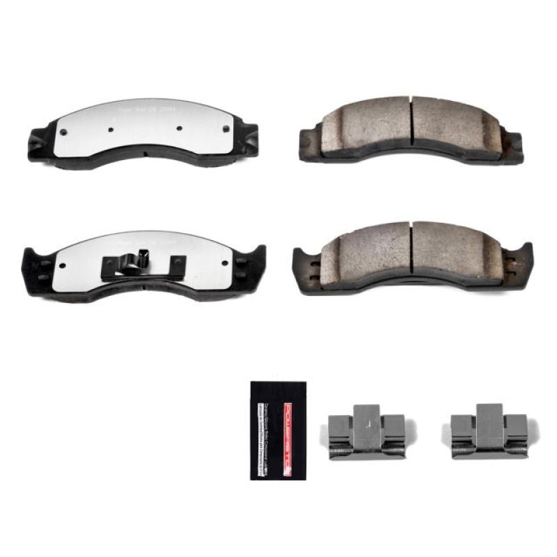 PSB Z36 Truck & Tow Brake Pads - Power Stop 01-02 Ford E-450 Super Duty Front or Rear Z36 Truck & Tow Brake Pads w/Hardware