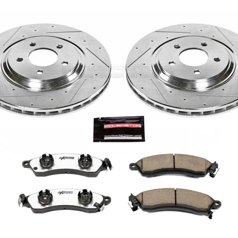 PSB Z26 Street Warrior Kit - Power Stop 94-99 Ford Mustang Front Z26 Street Warrior Brake Kit