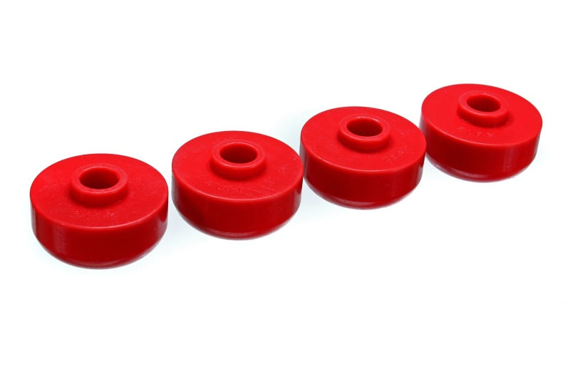ES Spring/Shackle Bush - Red - Energy Suspension 63-82 Chevrolet Corvette Red Rear Leaf Spring Bushing Set