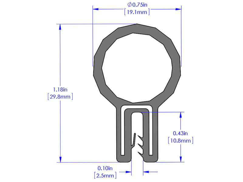 AFE Intake Replacement Parts - aFe MagnumFORCE Spare Parts Trim Seal Kit (1/16IN X 3/4IN) x 36IN L