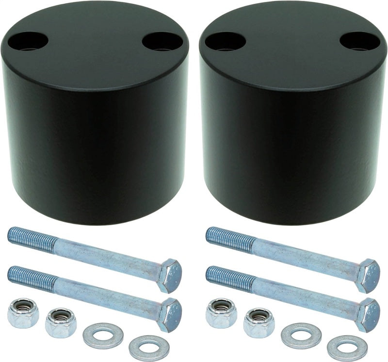 ROK Bump Stops - RockJock JK Bump Stop Kit Rear w/ Billet Aluminum Spacers Urethane RockJock Bump Stops Hardware