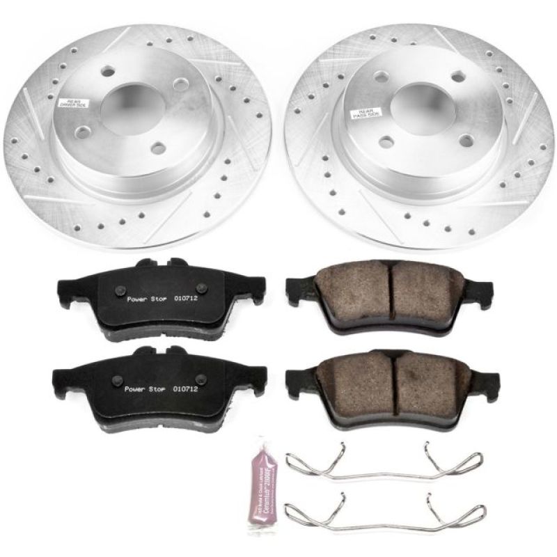 PSB Z23 Evolution Kit - Power Stop 2018 Ford EcoSport Rear Z23 Evolution Sport Brake Kit