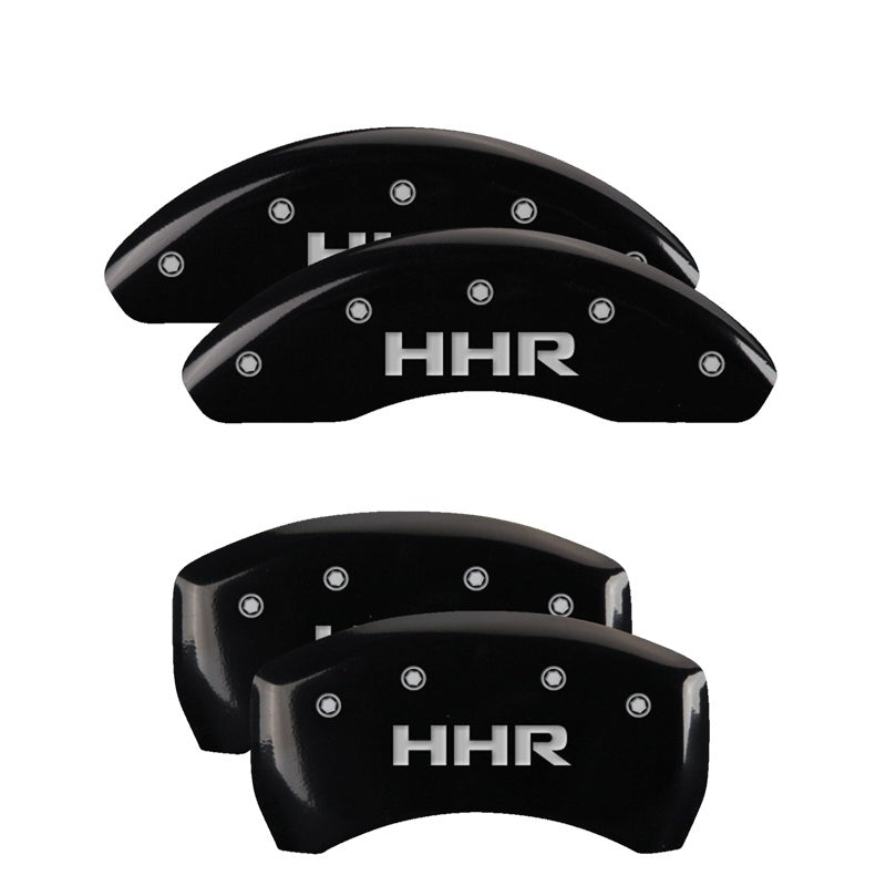 MGP Caliper Covers 4 Logo - MGP 4 Caliper Covers Engraved Front & Rear HHR Black finish silver ch