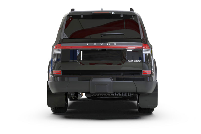 RAL UR Blk Flap/Silver Logo - Rally Armor 24-25 Lexus GX 550 Luxury Black UR Mud Flap - Silver Logo